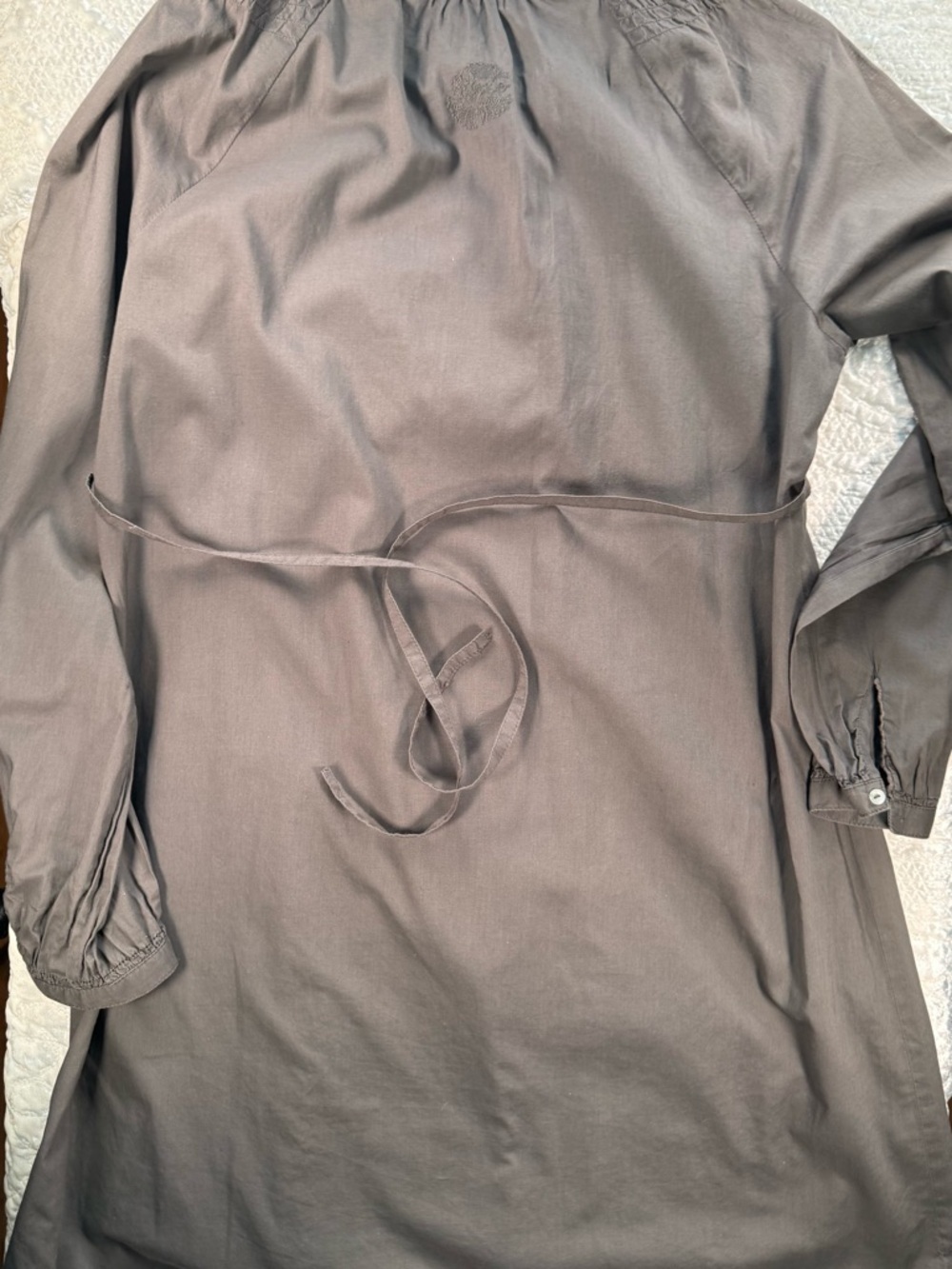 OPUS Embroidered Button-Front Tunic Top in Charcoal*️⃣ pls see note below - Picture 4 of 4